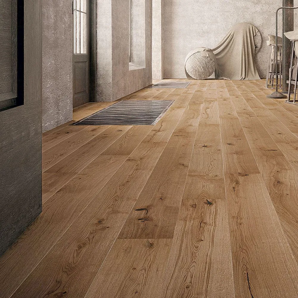 Interior with engineered wood flooring